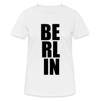 Berlin - T-shirt respirant Femme - blanc - Devant - AI Model Female 172 dark (172cm)