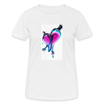 Mary Youngster - Frauen T-Shirt atmungsaktiv - Weiß - Vorne - AI Model Female 172 dark (172cm)