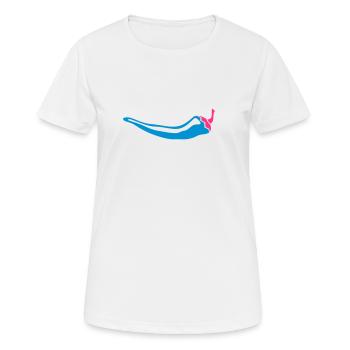 Chili - poivrons - peperoni - T-shirt respirant Femme - blanc - Devant - AI Model Female 172 dark (172cm)