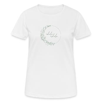 Inhale - Exhale - T-shirt respirant Femme - blanc - Devant - AI Model Female 172 dark (172cm)