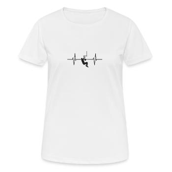 Heartbeat Basketball 3 - Women's Breathable T-Shirt - white - Front - AI Model Female 172 dark (172cm)