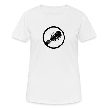 western guitar :: Western Gitarre - Frauen T-Shirt atmungsaktiv - Weiß - Vorne - AI Model Female 172 dark (172cm)