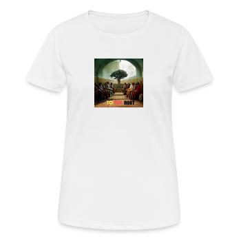 BACK TO THE ROOT - Women's Breathable T-Shirt - white - Front - AI Model Female 172 dark (172cm)