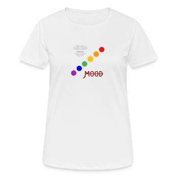 Mood mood (design) - Women's Breathable T-Shirt - white - Front - AI Model Female 172 dark (172cm)