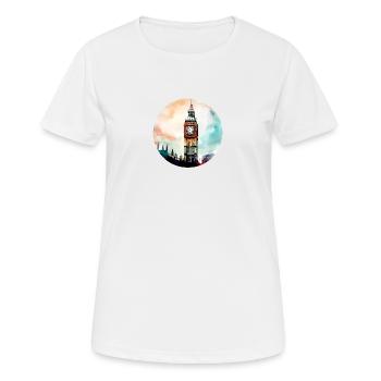 Big Ben, London, England - Frauen T-Shirt atmungsaktiv - Weiß - Vorne - AI Model Female 172 dark (172cm)