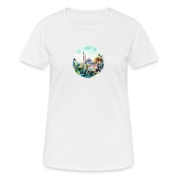 Türkische Architektur - Frauen T-Shirt atmungsaktiv - Weiß - Vorne - AI Model Female 172 dark (172cm)