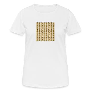 Lucky 64 Cats - Frauen T-Shirt atmungsaktiv - Weiß - Vorne - AI Model Female 172 dark (172cm)