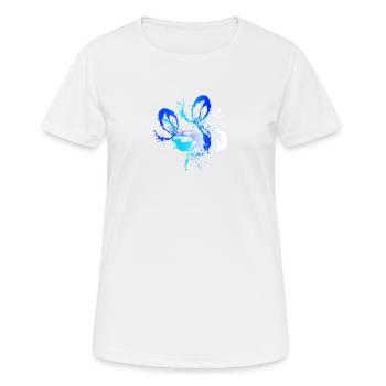 Wasser - Frauen T-Shirt atmungsaktiv - Weiß - Vorne - AI Model Female 172 dark (172cm)