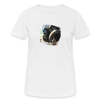 Manga Riesiger Roboter - Frauen T-Shirt atmungsaktiv - Weiß - Vorne - AI Model Female 172 dark (172cm)