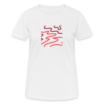 Abstrakter Ofen - Frauen T-Shirt atmungsaktiv - Weiß - Vorne - AI Model Female 172 dark (172cm)