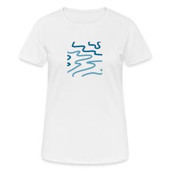 Abstrait - T-shirt respirant Femme - blanc - Devant - AI Model Female 172 dark (172cm)