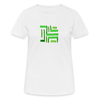 Grünes Farblabyrinth - Frauen T-Shirt atmungsaktiv - Weiß - Vorne - AI Model Female 172 dark (172cm)