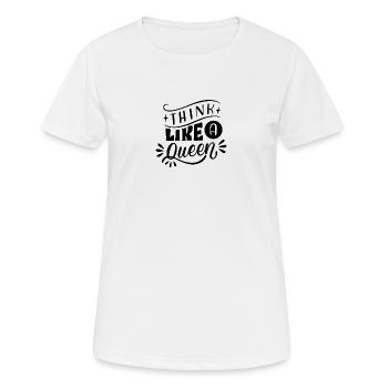 Queen Design King und Queen - Frauen T-Shirt atmungsaktiv - Weiß - Vorne - AI Model Female 172 dark (172cm)