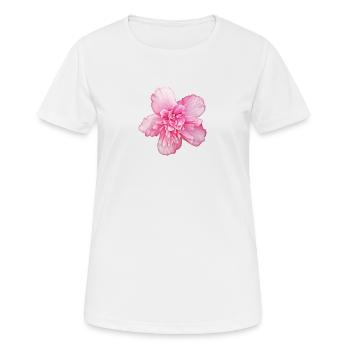 Pivoine - T-shirt respirant Femme - blanc - Devant - AI Model Female 172 dark (172cm)