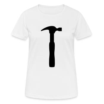 Marteau - T-shirt respirant Femme - blanc - Devant - AI Model Female 172 dark (172cm)