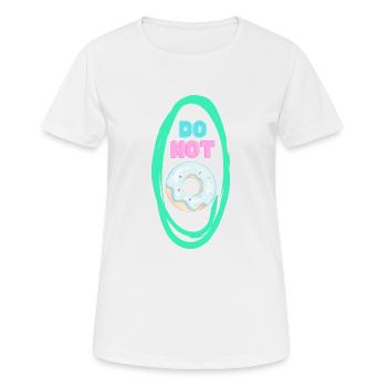 Donut - Frauen T-Shirt atmungsaktiv - Weiß - Vorne - AI Model Female 172 dark (172cm)