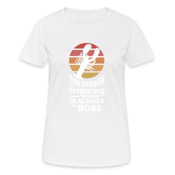 Hummer Feinschmecker Gourmet Koch Lobster - Frauen T-Shirt atmungsaktiv - Weiß - Vorne - AI Model Female 172 dark (172cm)