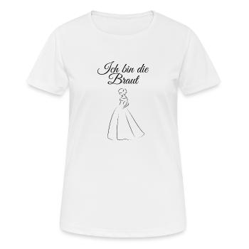 Jungesellen Braut - Frauen T-Shirt atmungsaktiv - Weiß - Vorne - AI Model Female 172 dark (172cm)