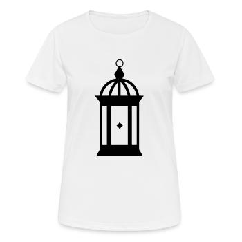 lanterne - T-shirt respirant Femme - blanc - Devant - AI Model Female 172 dark (172cm)