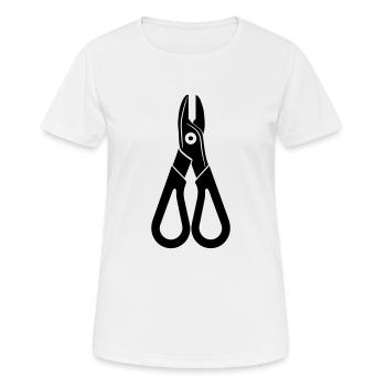 Outil Pince - T-shirt respirant Femme - blanc - Devant - AI Model Female 172 dark (172cm)