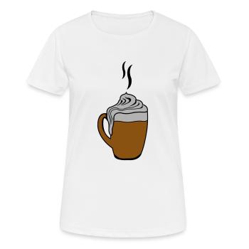 hot chocolate - Women's Breathable T-Shirt - white - Front - AI Model Female 172 dark (172cm)