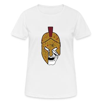 Gladiator avec casque - T-shirt respirant Femme - blanc - Devant - AI Model Female 172 dark (172cm)