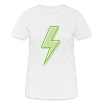 Eclair vert clair - T-shirt respirant Femme - blanc - Devant - AI Model Female 172 dark (172cm)