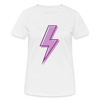 Eclair violet clair - T-shirt respirant Femme - blanc - Devant - AI Model Female 172 dark (172cm)