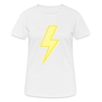 Lightning - Women's Breathable T-Shirt - white - Front - AI Model Female 172 dark (172cm)