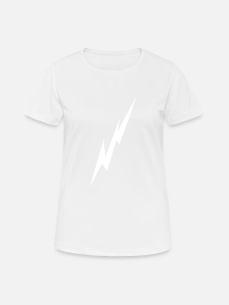 Lightning - Women's Breathable T-Shirt - white