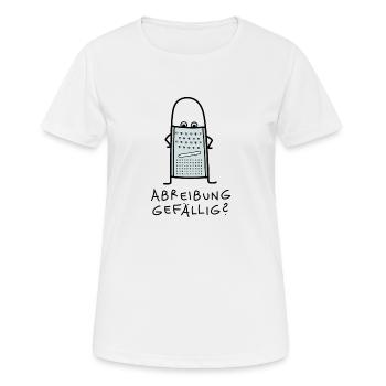 Lustige Reibe als Rebell - Frauen T-Shirt atmungsaktiv - Weiß - Vorne - AI Model Female 172 dark (172cm)