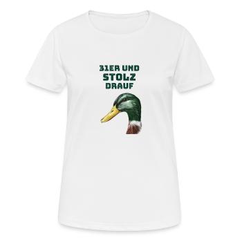 31er und stolz drauf - Frauen T-Shirt atmungsaktiv - Weiß - Vorne - AI Model Female 172 dark (172cm)