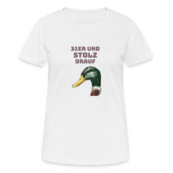 31er und stolz drauf - Frauen T-Shirt atmungsaktiv - Weiß - Vorne - AI Model Female 172 dark (172cm)