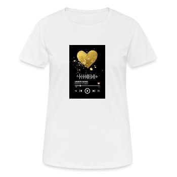 Unser Song, liebe die ewig hält - Frauen T-Shirt atmungsaktiv - Weiß - Vorne - AI Model Female 172 dark (172cm)