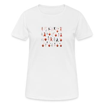 Yoga Racine - T-shirt respirant Femme - blanc - Devant - AI Model Female 172 dark (172cm)