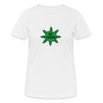 Mettre au vert - T-shirt respirant Femme - blanc - Devant - AI Model Female 172 dark (172cm)