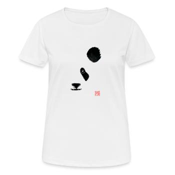 half panda - Women's Breathable T-Shirt - white - Front - AI Model Female 172 dark (172cm)