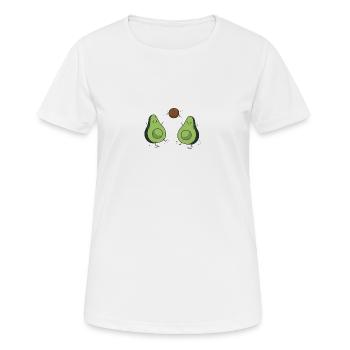 Playing avocados - Women's Breathable T-Shirt - white - Front - AI Model Female 172 dark (172cm)