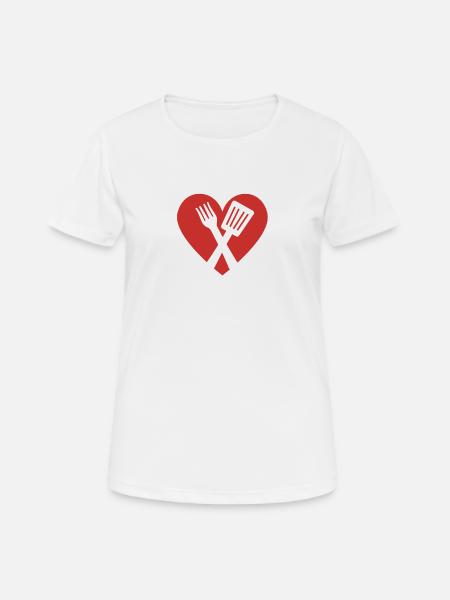 Love of cooking - Women's Breathable T-Shirt - white