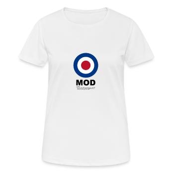 Mod Target - Women's Breathable T-Shirt - white - Front - AI Model Female 172 dark (172cm)