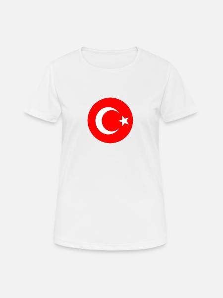 Türkei - Frauen T-Shirt atmungsaktiv - Weiß