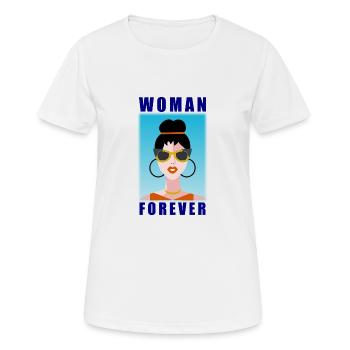 WIFE. DAUGHTER. ADOLESCENT. WOMEN'S DAY - Women's Breathable T-Shirt - white - Front - AI Model Female 172 dark (172cm)