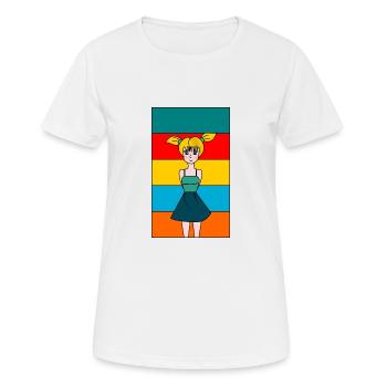 WIFE. DAUGHTER. ADOLESCENT. WOMEN'S DAY - Women's Breathable T-Shirt - white - Front - AI Model Female 172 dark (172cm)
