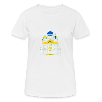 Kiew St. Vladimir's Cathedral - Frauen T-Shirt atmungsaktiv - Weiß - Vorne - AI Model Female 172 dark (172cm)
