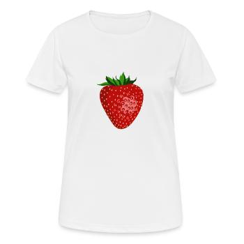 Fraise juteuse - T-shirt respirant Femme - blanc - Devant - AI Model Female 172 dark (172cm)