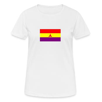 Brigades internationales - T-shirt respirant Femme - blanc - Devant - AI Model Female 172 dark (172cm)