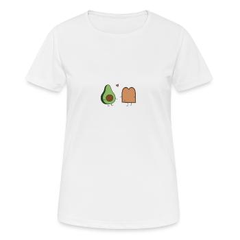 Avocado + Toast - Frauen T-Shirt atmungsaktiv - Weiß - Vorne - AI Model Female 172 dark (172cm)