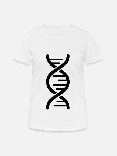 Simbolo del DNA - Maglietta da donna traspirante - bianco