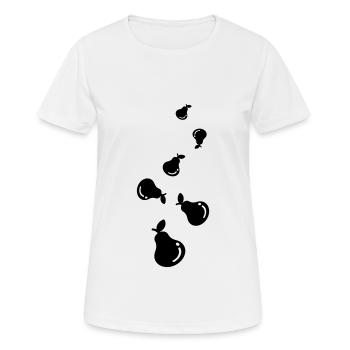 Birne Obst - Frauen T-Shirt atmungsaktiv - Weiß - Vorne - AI Model Female 172 dark (172cm)