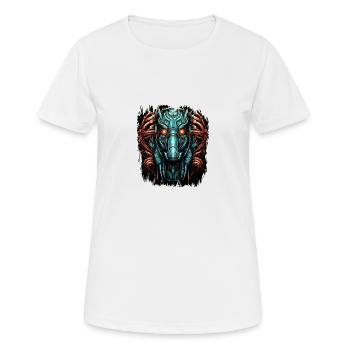 Fun Sayings anniversaire Happy Horses cadeau - T-shirt respirant Femme - blanc - Devant - AI Model Female 172 dark (172cm)